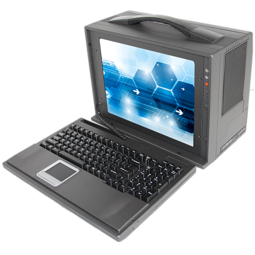 BCP9300T下翻式便携工控机 宝创源科技打造的移动工控新标杆
