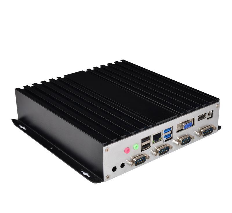 赛扬1037U迷你工控主机 4COM口云终端，工业场景的紧凑解决方案